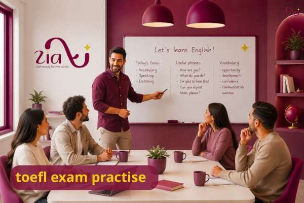 toefl exam practise in Zia Academy 8 toefl exam practise
